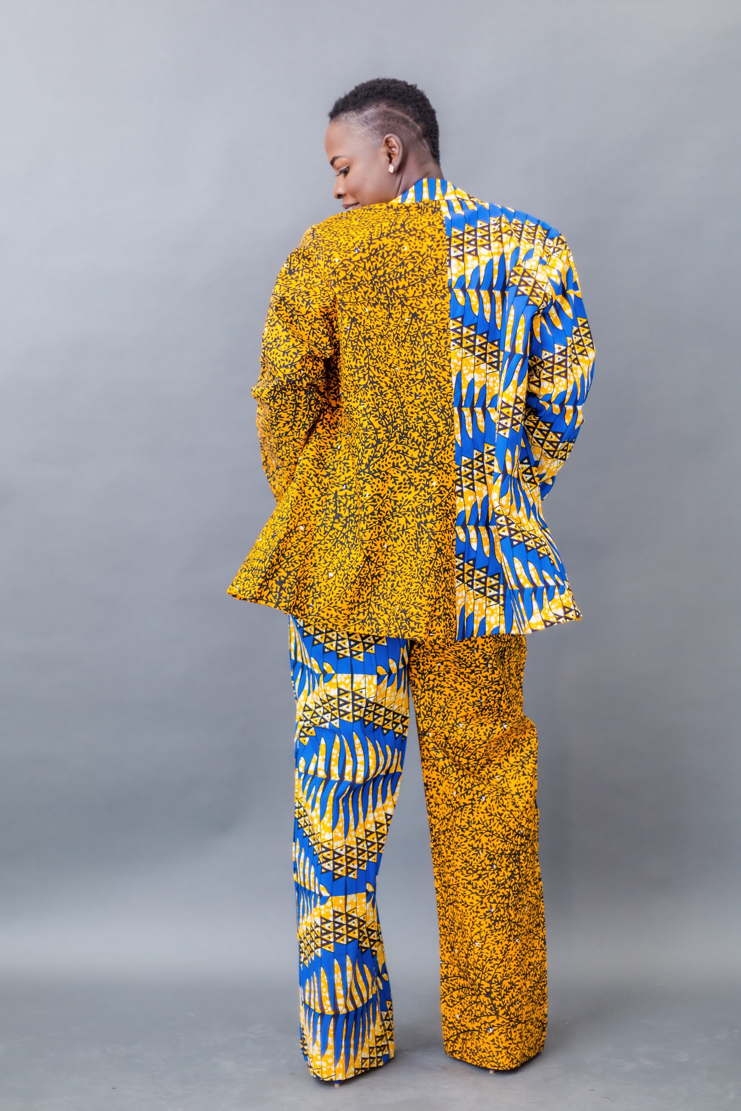 Ankara Half N Half Pantsuit