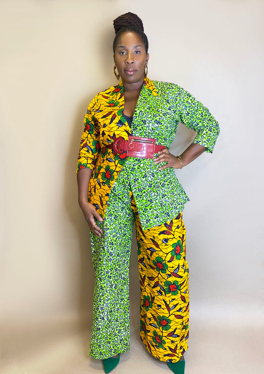 Ankara Half N Half Pantsuit