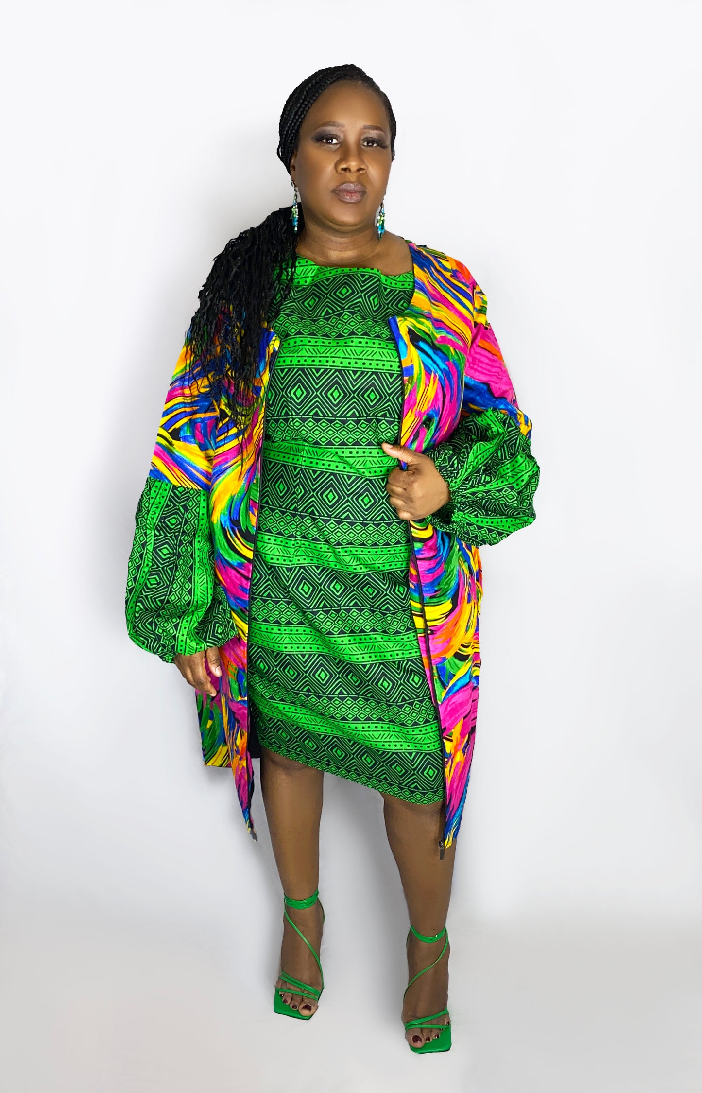 Ankara Jacket + Dress Set