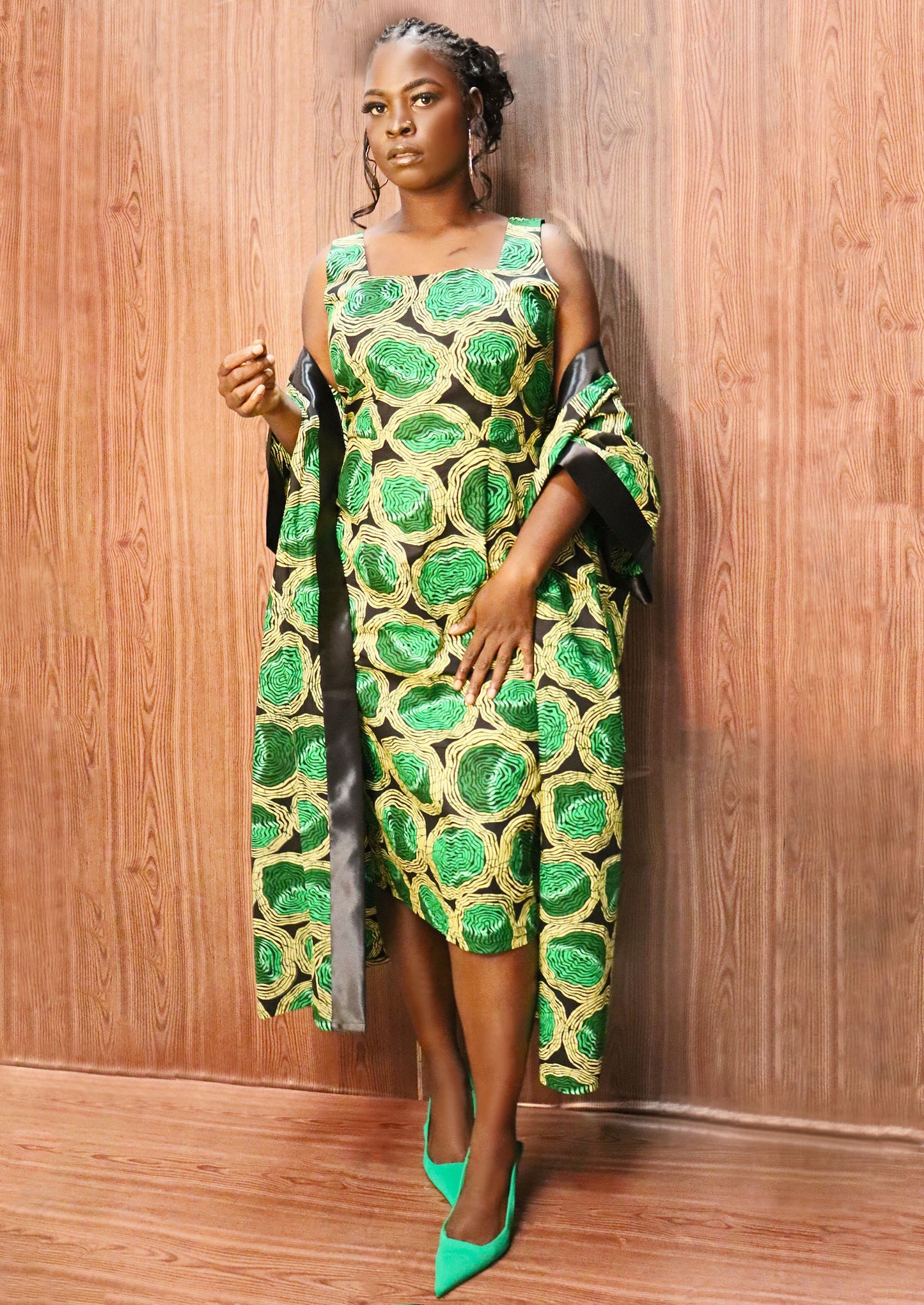 Swit Bak Ankara Kimono Set