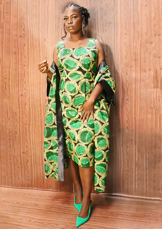 Swit Bak Ankara Kimono Set