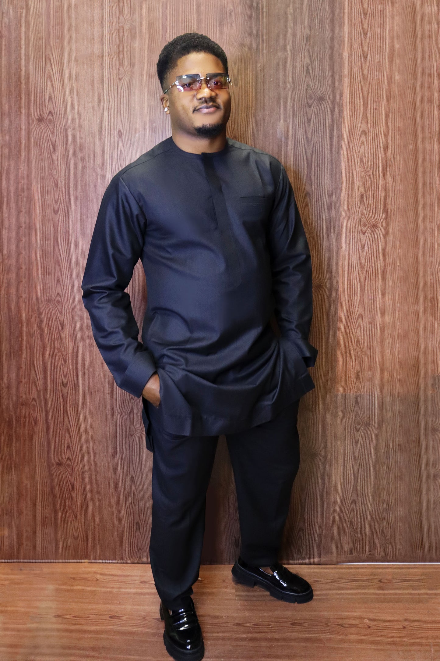 Solid Colour Men's Nativewear Suit