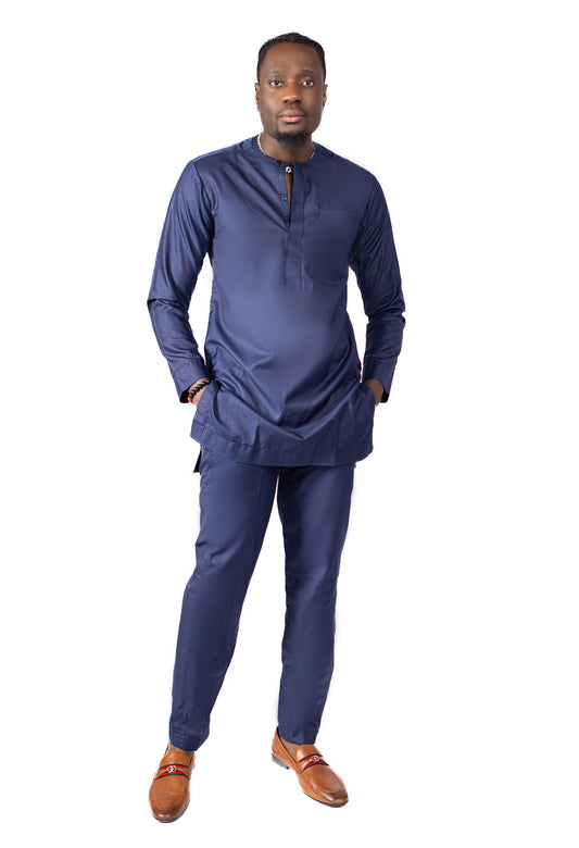 Solid Colour Men's Nativewear Suit