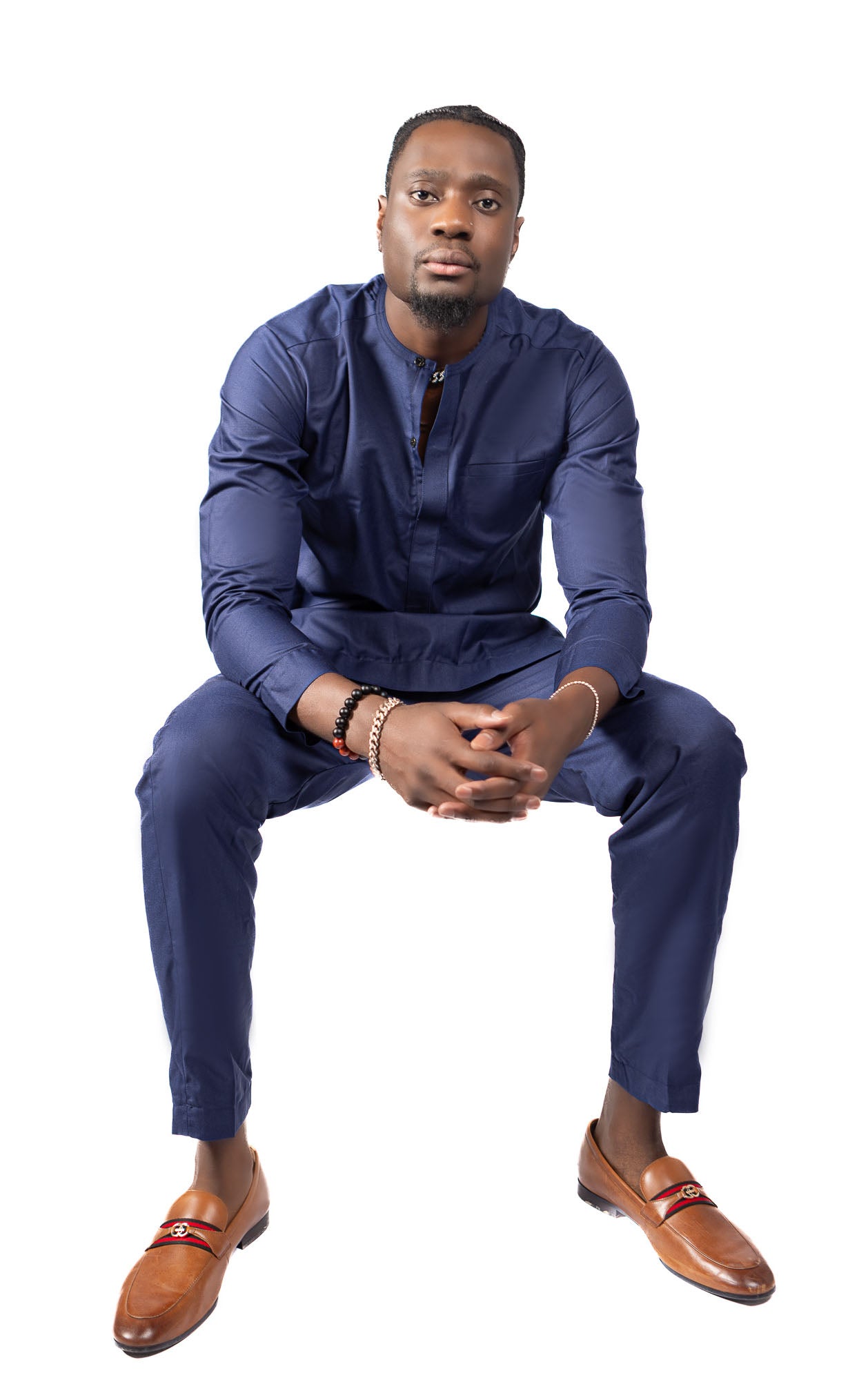 Solid Colour Men's Nativewear Suit