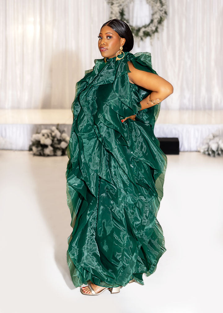 Ruffled Tulle Statement Tent Dress (Long)