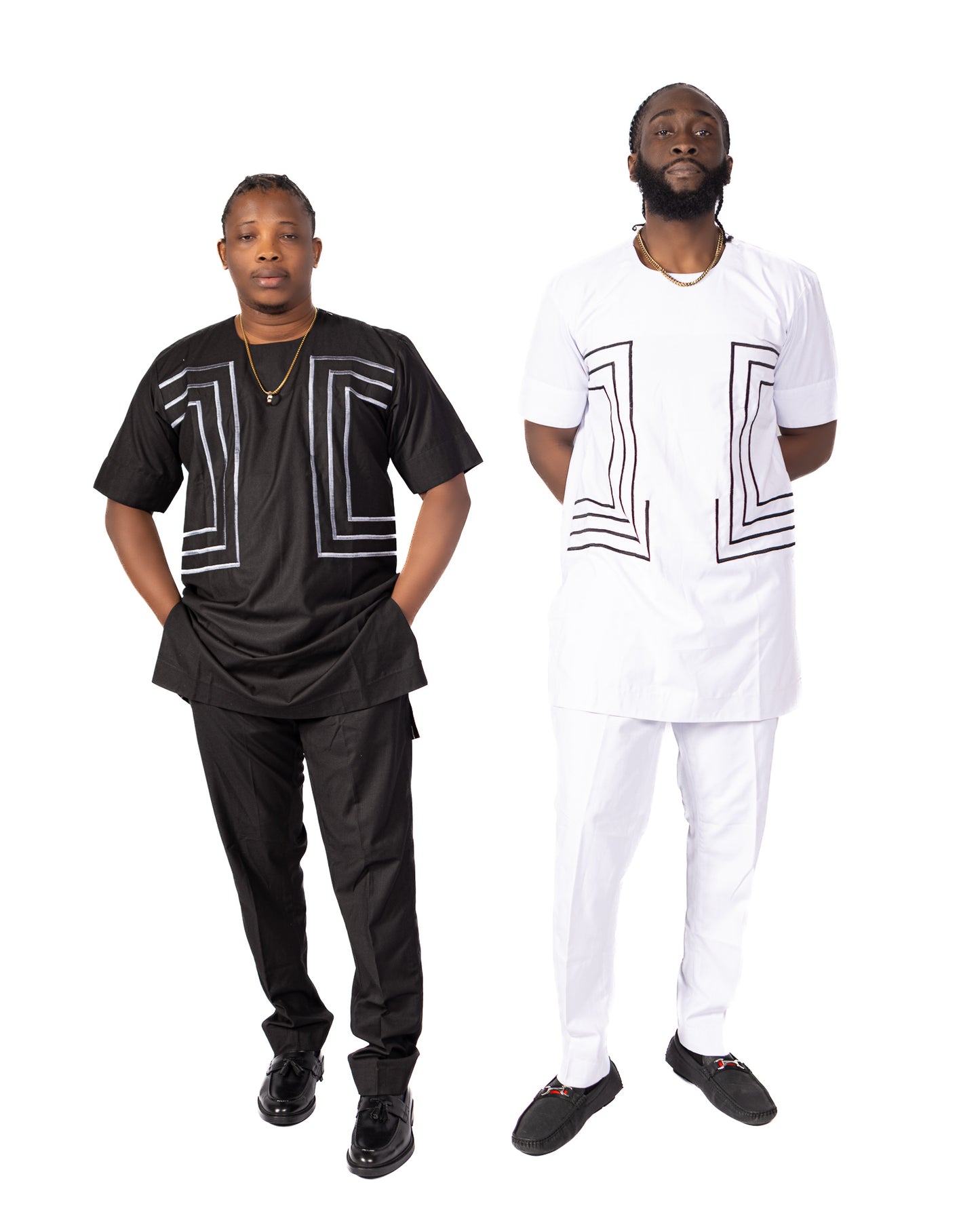 Symmetric Embroidered Pantsuit
