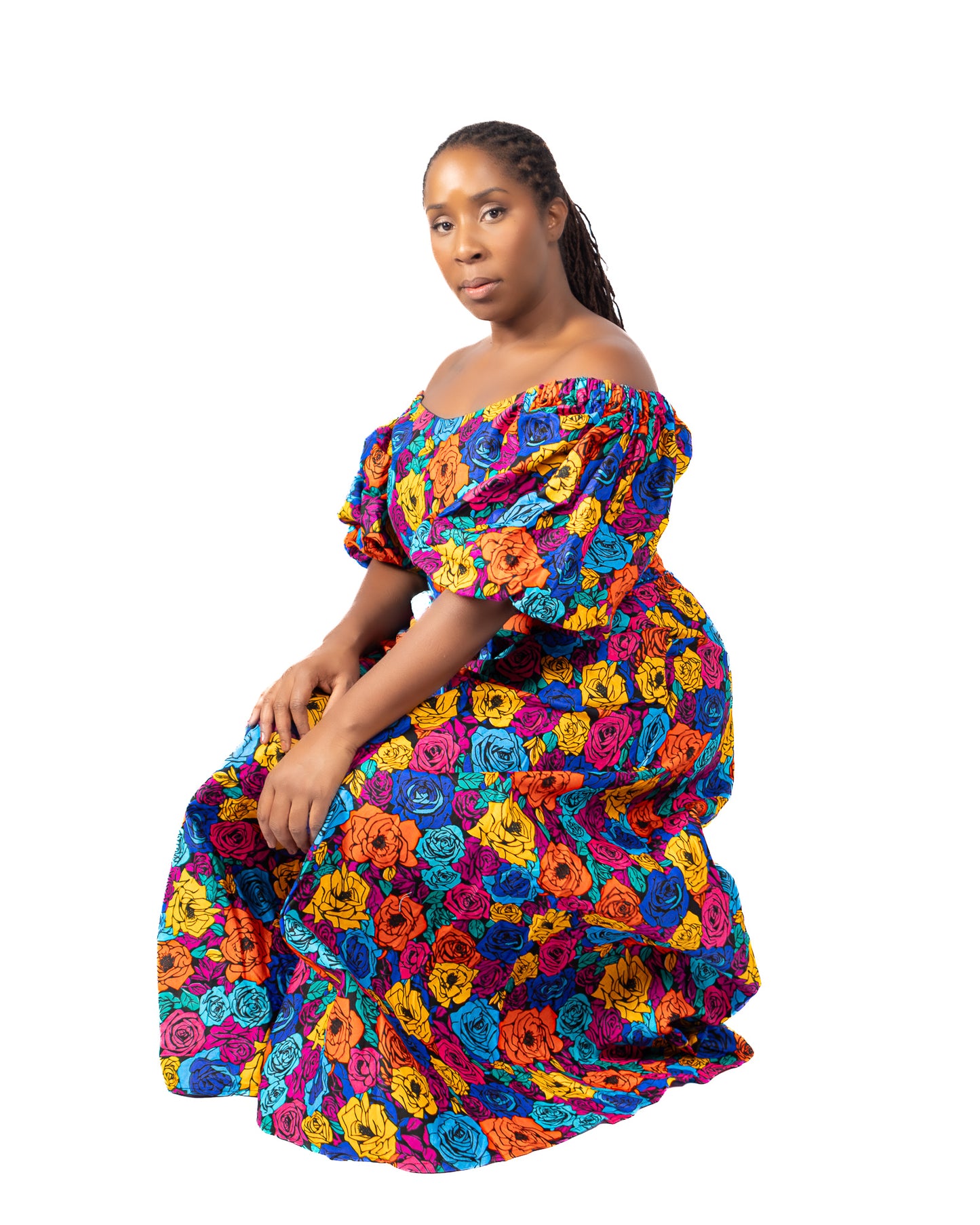 Ankara Print Wide-Leg Jumpsuit