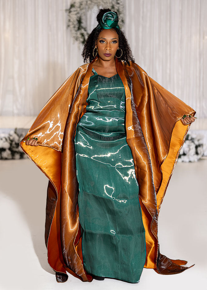 3-Piece Liquid Organza Traditional Clothing Set