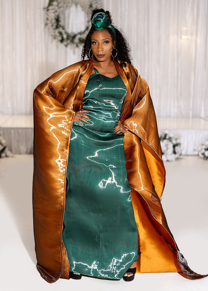 3-Piece Liquid Organza Traditional Clothing Set